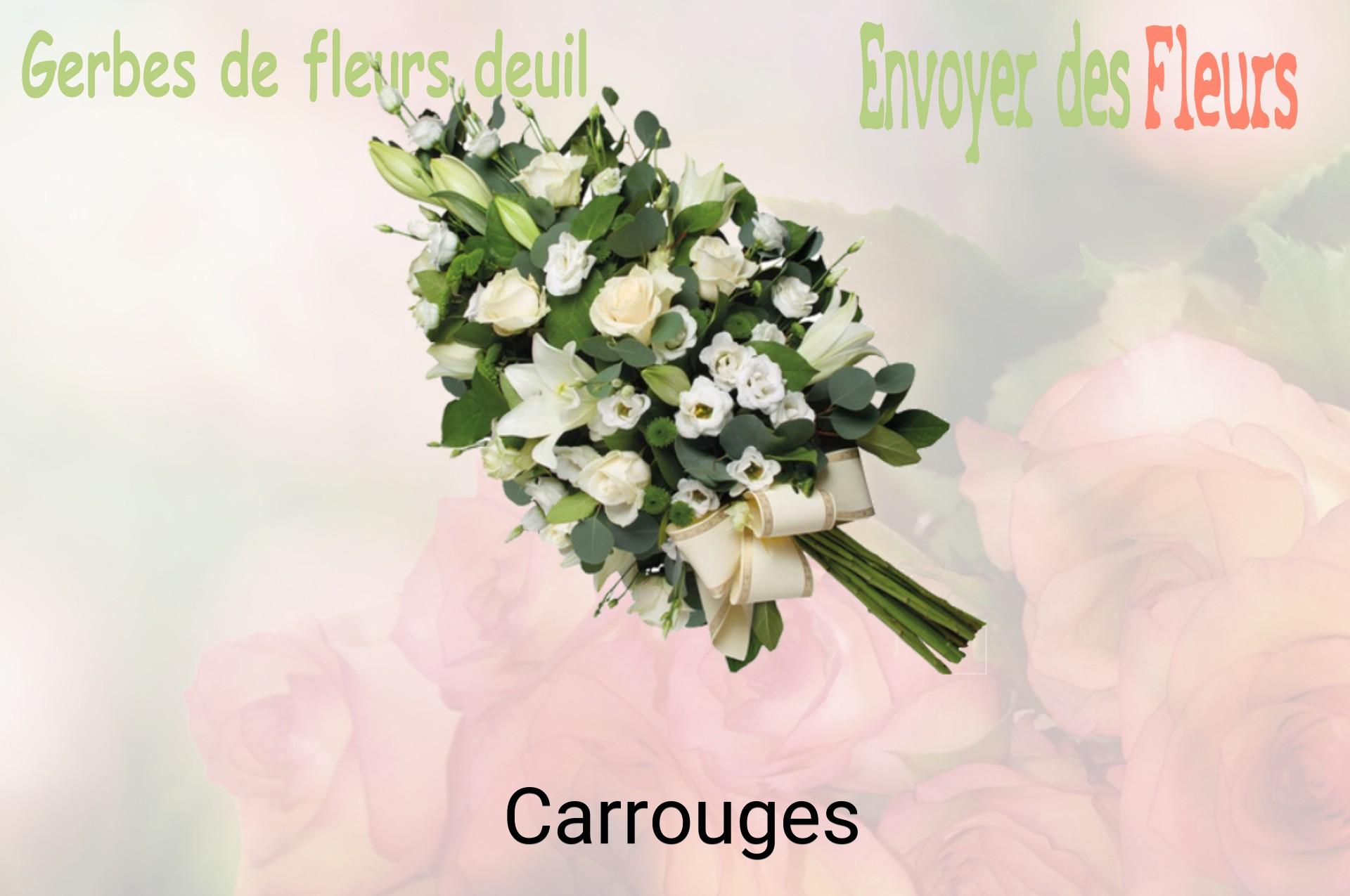 Gerbe de fleurs de deuil livrée à Carrouges
